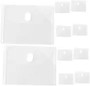 HYTROVE Document Storage Bags 10 Pcs Plastic File Bags Travel Folder for School Office Receipts High Capacity
