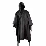 Red Rock Army Style Rip Stop Pancho - Black