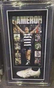 Game Worn Signed Jeremy Cameron Match Worn Season 2021 Boot see photo and COA