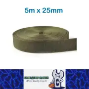 5m x 25mm ArmyGreen ​Nylon Webbing Strap Safety Belt Knapsack Bag Leash DIY