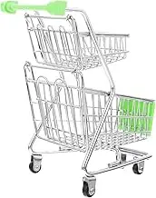 NOLITOY Double Layer Mini Toy Shopping Cart Supermarket Cart for Boys and Girls