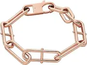 [FOSSIL] Women's Rose Gold-Tone Stainless Steel Chain or Beaded Bracelet for Women