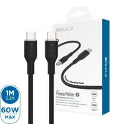 iQuick PowerWire 1 Series TPE Charging Date Cable Type-C to Type-C 1m for New iPhone