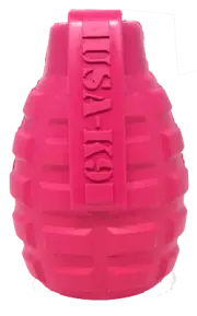 USA-K9 Puppy Grenade Durable Rubber Chew Toy & Treat Dispenser for Teething Pups