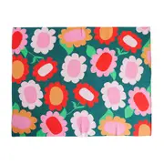 Annabel Trends Cotton Knit Throw Blanket Sofa Decor 125x150cm Flower Patch