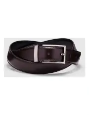 [Politix] Reversible Black/brown Leather Belt in Black/brown