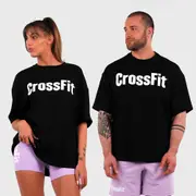 [Northern Spirit] Northern Spirit - CROSSFIT SMURF UNISEX OVERSIZED T-SHIRT - INK