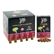 Tribal Soul White Sage + Lavender Backflow Incense Cones - Jumbo Size - 120 Cones