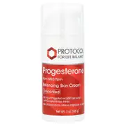 Protocol for Life Balance, Progesterone, Balancing Skin Cream, Unscented, 3 oz (85 g)