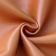 XHT 90cm x 137cm Soft Faux Leather Fabric 0.9mm Solid Color Crafts Sewing Crafts Leatherette Fabric for Home Upholstery, Handbags, and Decor Accessories-Brown