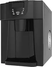 YOPOWER Ice Maker with Water Dispenser, 2 in 1 Countertop Ice Cube Machine Black