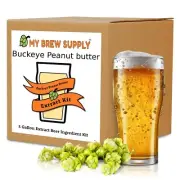 Buckeye Salted Peanut Butter Homebrew 5 Gal Beer Extract Kit - My Brew Supply