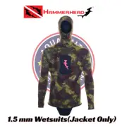 Spearfishing 1.5 mm Wetsuits Top Only Jacket with Loading Pad HammerHead