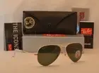 Ray Ban LARGE METAL (RB3025-001/58 58) Gold with Crystal Green Polarized Lens