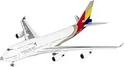 Pre-Built Model Aircraft 17CM 1/400 Large Scale Display Model Airplane for Asiana Airlines B747-400M HL7421 Static Finished Aircraft Miniature Airplane Model