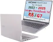 mCover Case ONLY Compatible for 2023~2025 14" Lenovo ThinkBook 14 G6 / G7 Series Windows Notebook PC (NOT Working with Other Lenovo Models) - Clear
