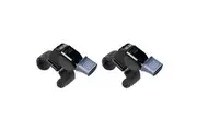 2PK Fox 40 Summit Mini CMG Whistle Coach Sports Accessory w Fingergrip Black