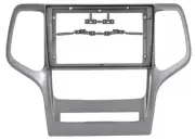 2008-2013 Jeep Grand Cherokee Center Dash Radio Air Vent Trim 9" Panel Silver