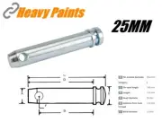 Excavator Linkage Digger Bucket Pin Tractor Pin 25.4mm x 110mm Zinc Plated