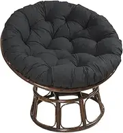 Hammock Chair Cushion, Hanging Basket Chair Cushion Patio, Chair Pad, Hanging Egg Chair Cushion for Hanging Beds, Indoor or Outdoor Swing Chairs, Black