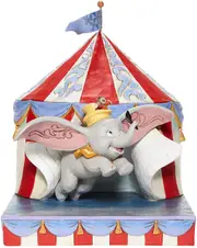 Disney Traditions Over the Big Top Dumbo Flying Tent Scene Jim Shore Figurine