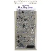 Papercraft Clear Cling Stamps Baby