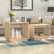 Nesting Coffee Tables 2 pcs Solid Wood Pine vidaXL