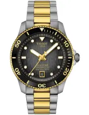 [Tissot] Seastar 1000 Powermatic Watch 80 40mm T1208072205100 in Black/Gold