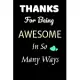 Thanks for being Awesome in so many ways: Appreciation Gift journal: Stunning 110-Pages 6