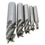 5Pcs CNC Straight Drill Bits HSS Shank 4 Flutes Engraving Milling Cutters e