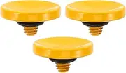 uxcell Camera Shutter Button, 3 Pack Soft Shutter Release Button Pure Copper Camera Button Concave Suitable for Nikon for Fujifilm for Leica DSLR/SLR Camera, Yellow