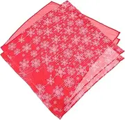 BESPORTBLE Merry Christmas Snowflake Red Chiffon Curtains 2 Panel Christmas Window Valance Red and White Kitchen Decorations
