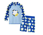 Swimsuit Boys Swim Trunks Split Long Sleeve Sunscreen Quick-drying Big Boy Boy Baby Warm Suit-3