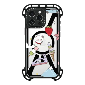 iPhone 16 Pro Max Ultra Bounce Case MagSafe Compatible Tokyo Stickers by Megan McKean