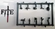 Bretonnian peasant knight accessories sprue various - warhammer AoS spare parts