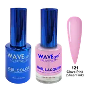 Wave WR121 Clove Pink - Royal Collection Gel Polish & Nail Lacquer Duo 15ml