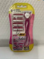 Bic Soleil Simply Click Blade Women's Razor (8) Cartridges FACTORY SEALED