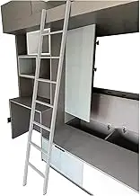 Metal Bunk Ladder Replacement Ladder for bunk Bed for High Bed Heavy Duty Loft Bed Ladder Replacement with Hooks Hooked Climbing Ladder