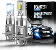 BEAMTECH H3 Led Fog Light Bulb,CSP Chips 800 Lumens 6500K Xenon White Extremely Bright of 2