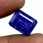 16.92 Cts Certified Natural Tanzanite Emerald Cut Vibrant Blue Loose Gemstone