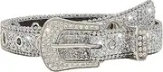 [Generic] Womens Vintage Rhinestone Belt Western Cowgirls Style Sequin Diamond Bling Belts for Jeans Dress Pants