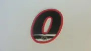 OLD SCHOOL BMX UGP NUMBER 0 BLACK/RED STICKER