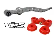 SILVER VMS RACING SHORT THROW SHIFTER F+R POLYURETHANE BUSHINGS FOR HONDA CRX (for: Honda)