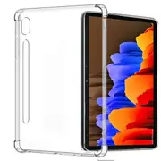 For Samsung Galaxy Tab S7+ Plus SM- T970 /T976B 12.4 inch Shockproof Tough Air Cushion Gel Clear Transparent Heavy Duty Case Cover