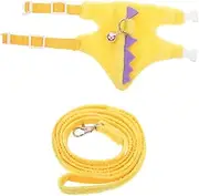 Milisten 1 Set Dinosaur Style Traction Harness Leash for Small Pets Comfortable Practical Vest for Guinea Pig Chinchilla and Pig for and Training