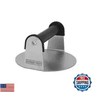 Burger Iron The Professional Grade Burger Smasher | Extra Wide 6" Round Flat