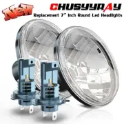 Pair 7" inch Round LED Headlights Hi/Lo Beam for Ford Custom 1949-1957 (for: Volkswagen)