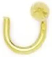 [JewelryWeb] 14ct Yellow Gold Cone Shaped Body Piercing Jewelry Nose Screw