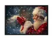 Father Santa Framed Print Fine Art Poster Print