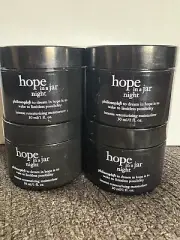 Philosophy Hope In a Jar Night Moisturizer 4oz TOTAL ❌READ FULL DESC❌ + GIFT